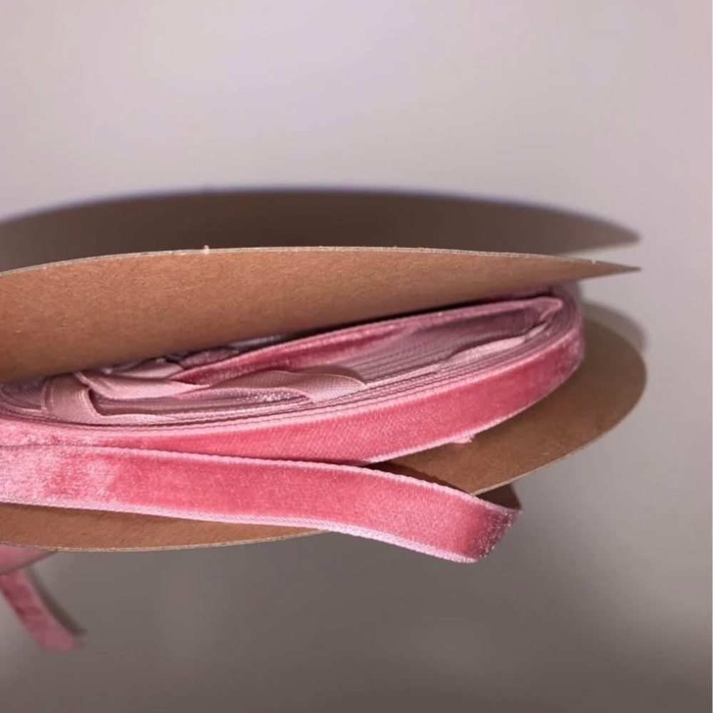 Pink Velvet Ribbon - Picture 2 of 2